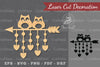 Owl Arrow Laser Cut Decoration Clipart Bundle