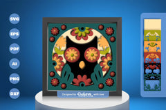Owl Folk Art Papercut SVG Bundle 1 - CraftNest - Digital Crafting and Art