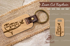 Owl Laser Cut Keychain Clipart Bundle - CraftNest - Digital Crafting and Art