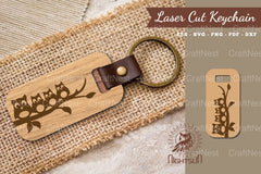 Owl Laser Cut Keychain Clipart Bundle - CraftNest - Digital Crafting and Art