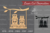 Owl on a Swing Laser Cut Decoration Clipart Bundle