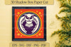 Owl Shape 3D Shadow Box Clipart Bundle