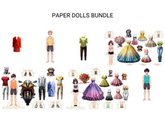 Paper Dolls Bundle - CraftNest - Digital Crafting and Art