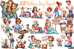 Funny Mother's Day Clipart Bundle - CraftNest - Digital Crafting and Art