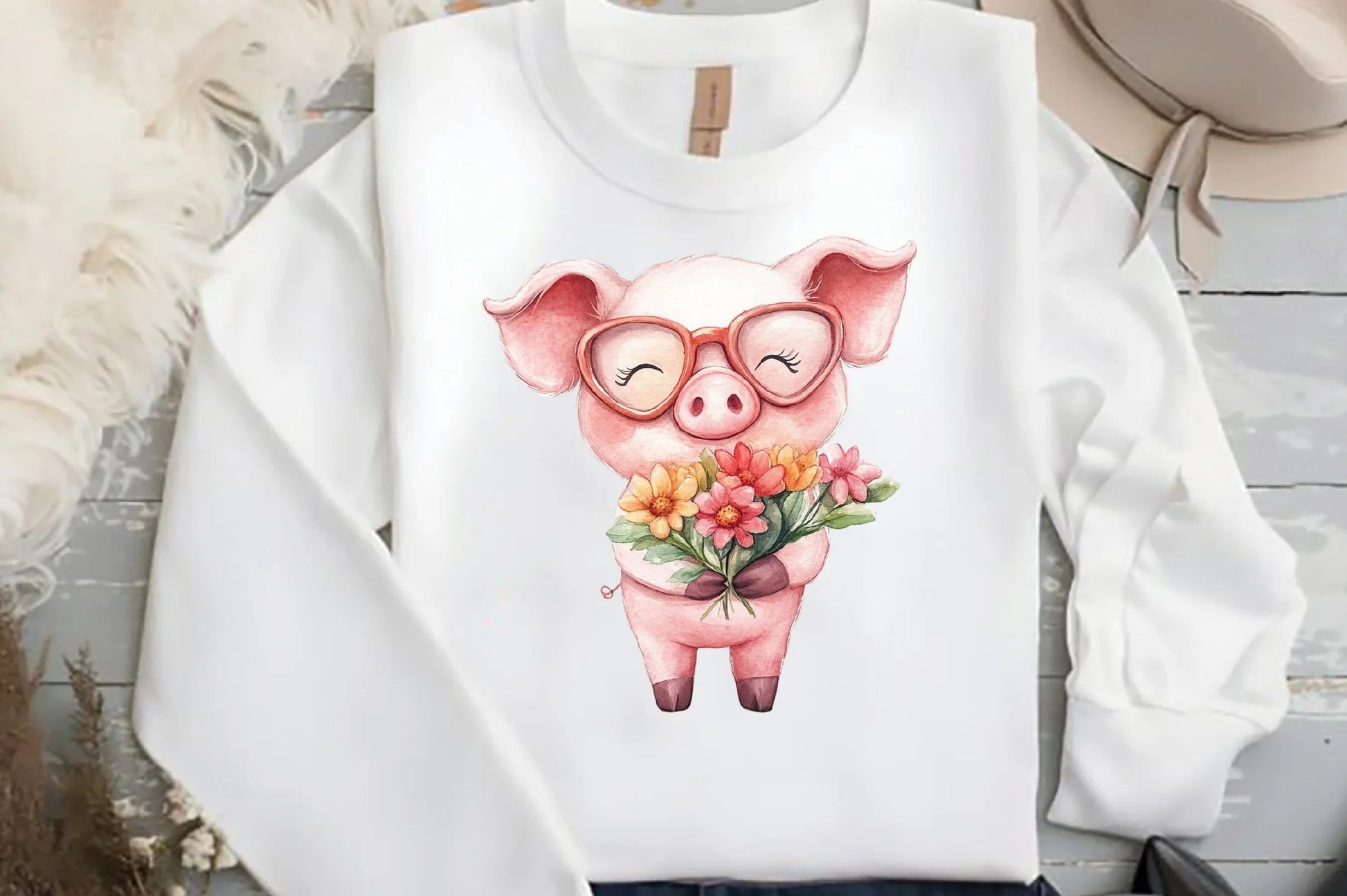 Funny Pink Pig Clipart Bundle - CraftNest - Digital Crafting and Art