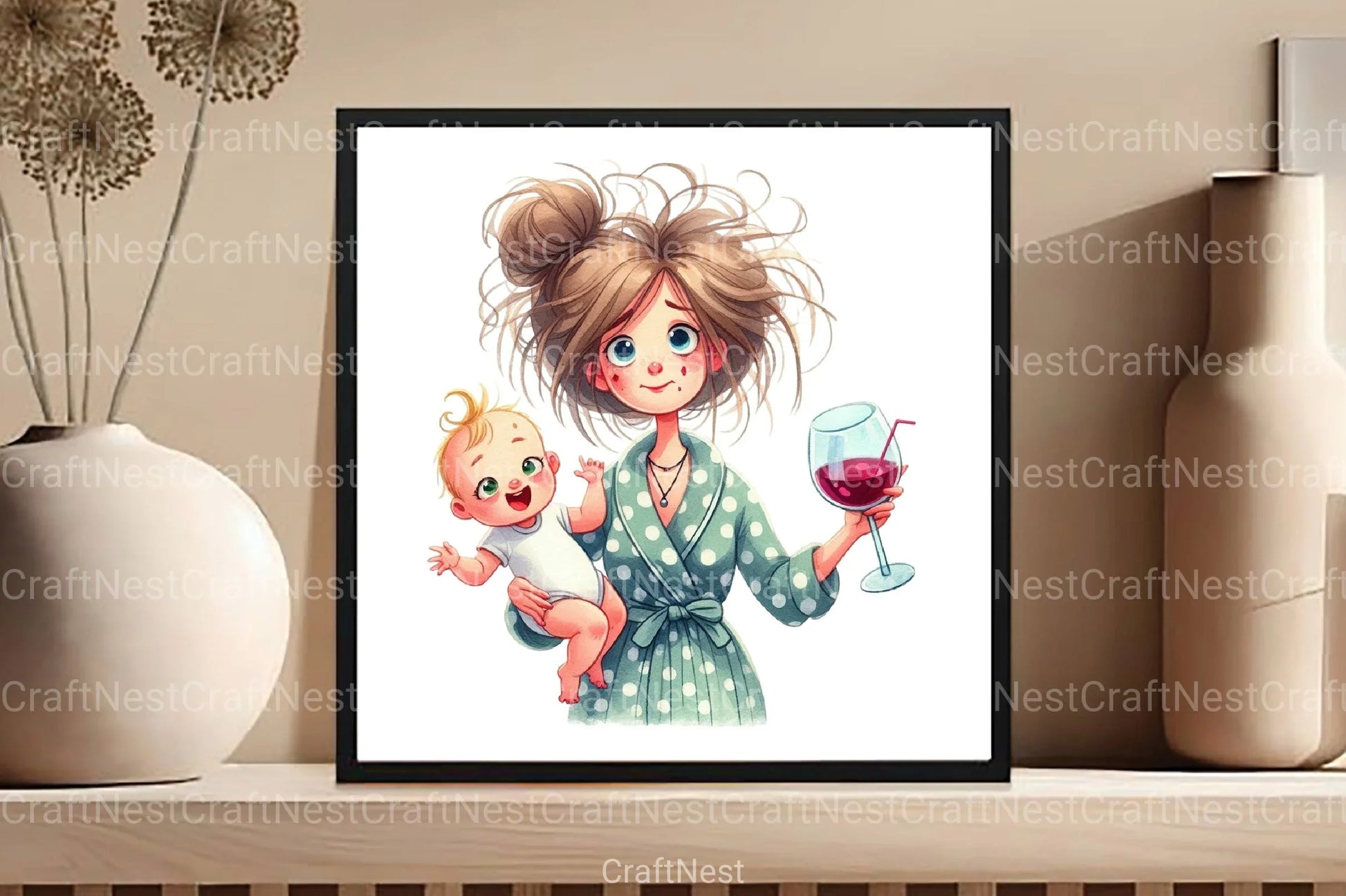 Funny Mother's Day Clipart Bundle - CraftNest - Digital Crafting and Art