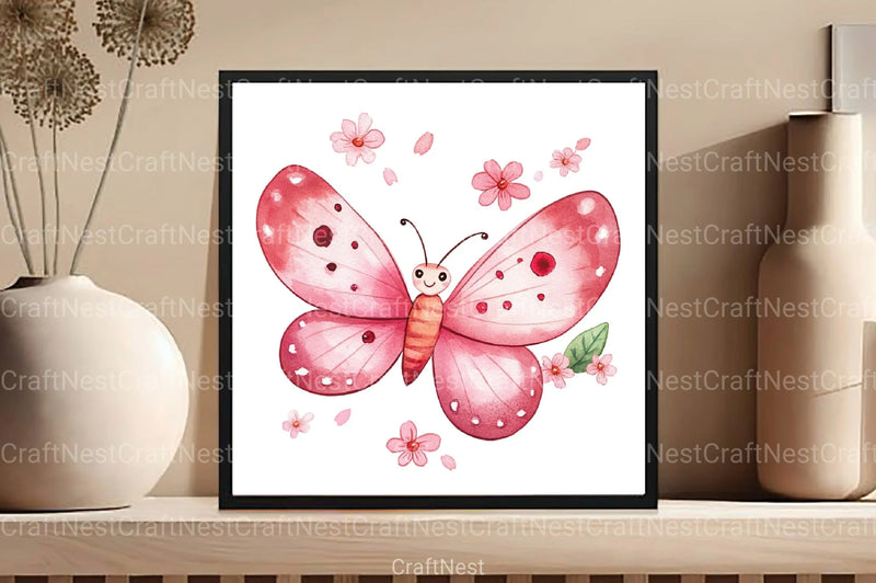Summer Butterfly Clipart Bundle 77 - CraftNest - Digital Crafting and Art
