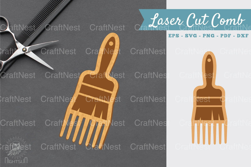 Paintbrush Laser Cut Comb Clipart Bundle - CraftNest - Digital Crafting and Art