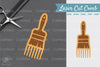 Paintbrush Laser Cut Comb Clipart Bundle