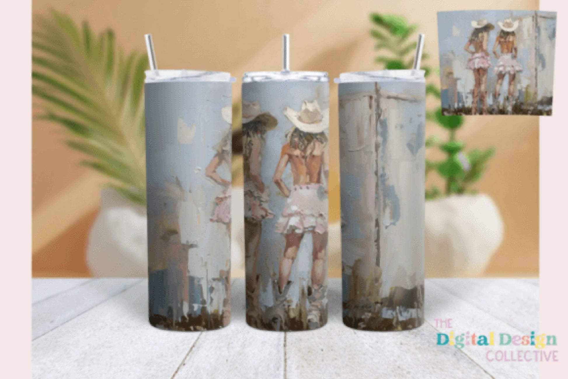 Painted Cowgirls Tumbler Wrap Bundle - CraftNest - Digital Crafting and Art