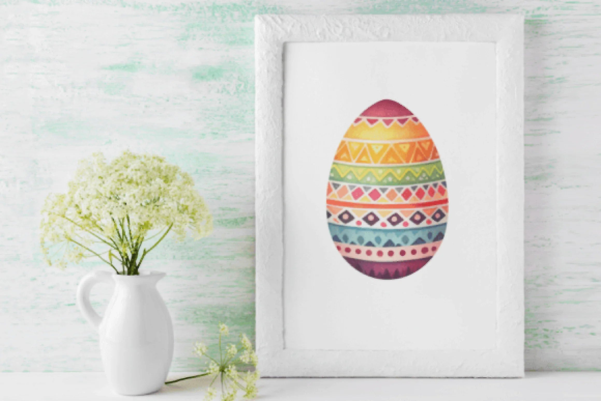 Colorful Painted Easter Eggs Clipart Bundle - CraftNest - Digital Crafting and Art