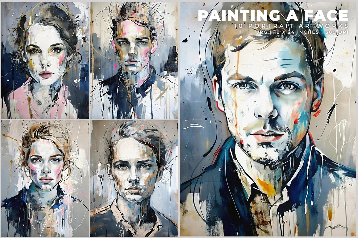 Painting a Face - Wall Art - CraftNest - Digital Crafting and Art