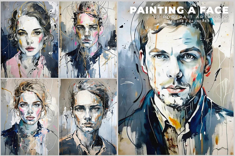 Painting a Face - Wall Art - CraftNest - Digital Crafting and Art