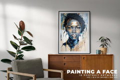 Painting a Face - Wall Art - CraftNest - Digital Crafting and Art