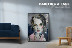 Painting a Face - Wall Art - CraftNest - Digital Crafting and Art