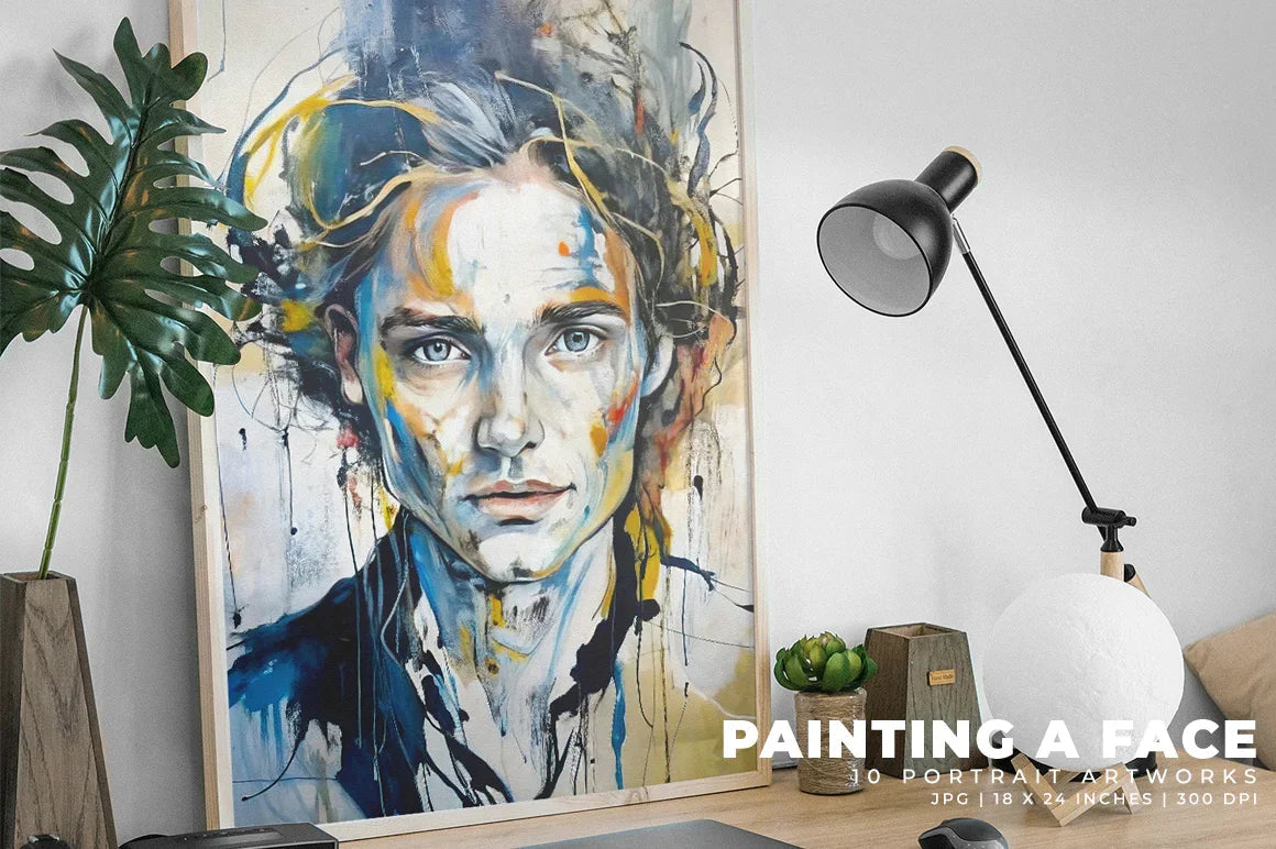 Painting a Face - Wall Art - CraftNest - Digital Crafting and Art