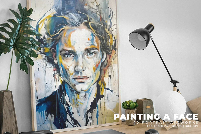 Painting a Face - Wall Art - CraftNest - Digital Crafting and Art