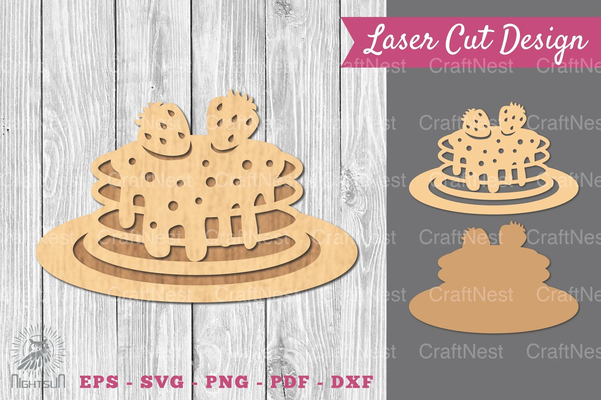 Pancake Laser Cut Decoration Clipart Bundle - CraftNest - Digital Crafting and Art
