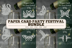Party Festival Cup Glass Decoration SVG Bundle - CraftNest - Digital Crafting and Art