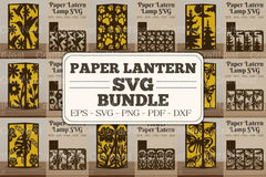Paper Lantern Lamp SVG Bundle - CraftNest - Digital Crafting and Art