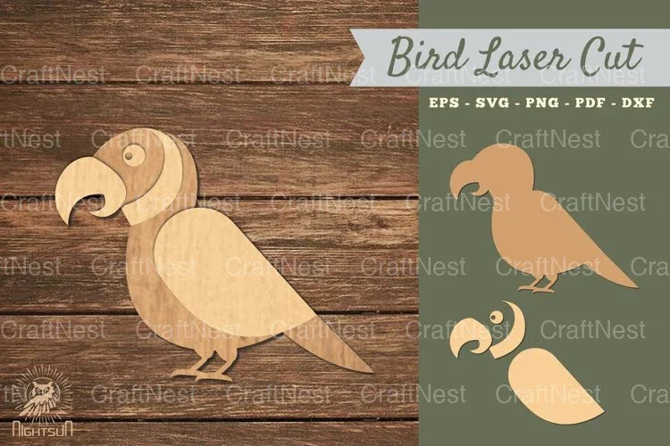 Parrot Bird Laser Cut Decoration Clipart Bundle - CraftNest - Digital Crafting and Art