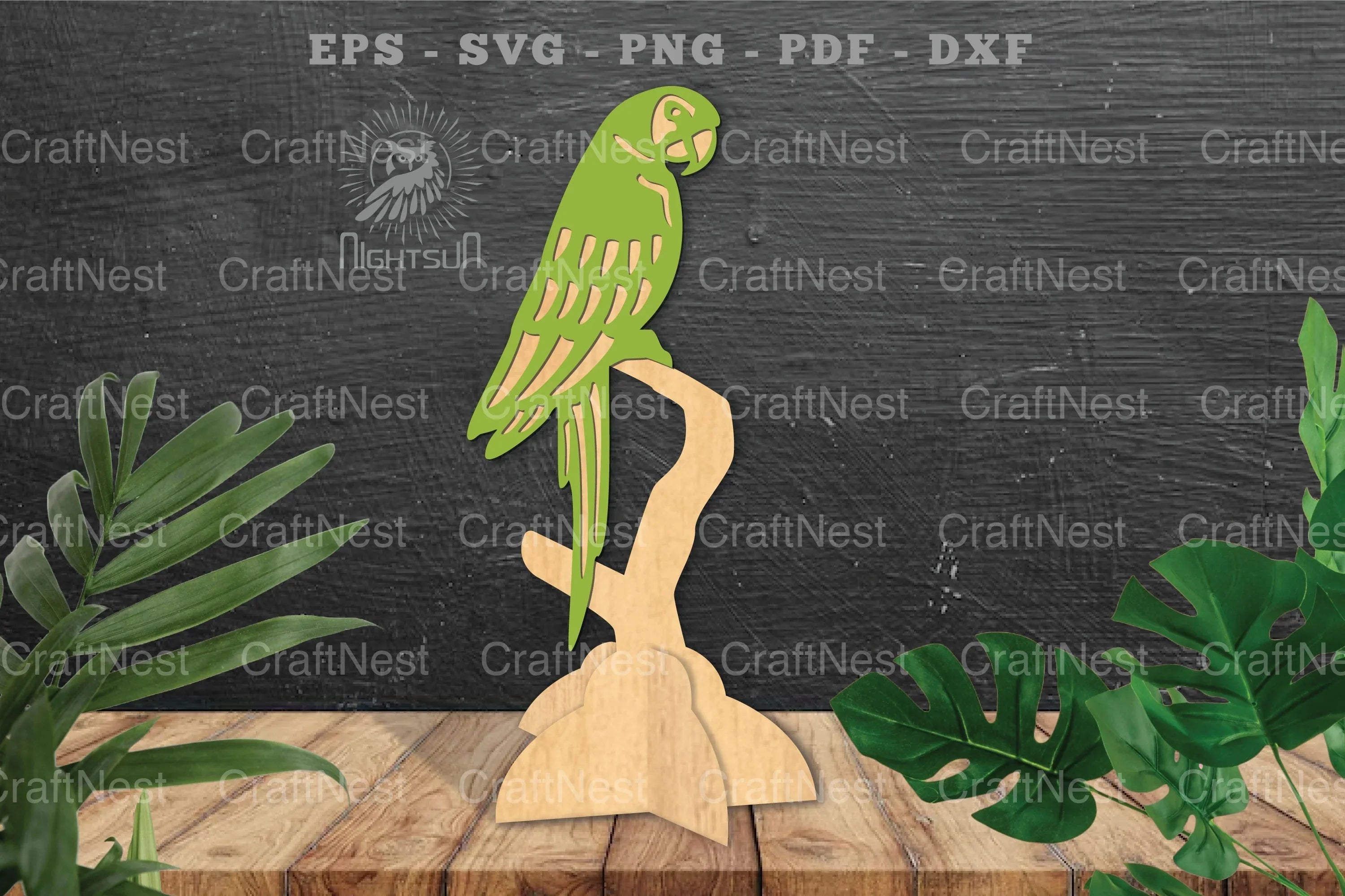 Parrot Laser Cut Home Decor Clipart Bundle - CraftNest - Digital Crafting and Art