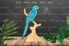 Parrot Laser Cut Home Decor Clipart Bundle - CraftNest - Digital Crafting and Art