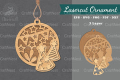 Party Hat Laser Cut Ornament Clipart Bundle - CraftNest - Digital Crafting and Art