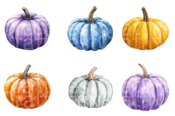 Pastel Pumpkin Clipart Bundle - CraftNest - Digital Crafting and Art
