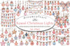 Pastel Kawaii Christmas Lights Clipart Bundle