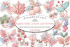 Pastel Kawaii Holly Leaves & Berries Clipart Bundle