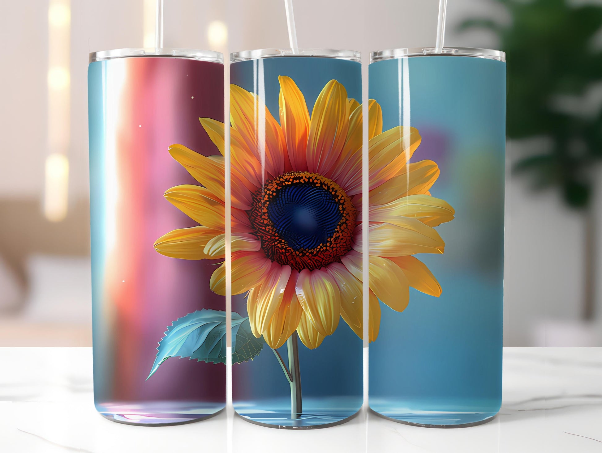 Pastel Flowers Tumbler Wrap - CraftNest - Digital Crafting and Art