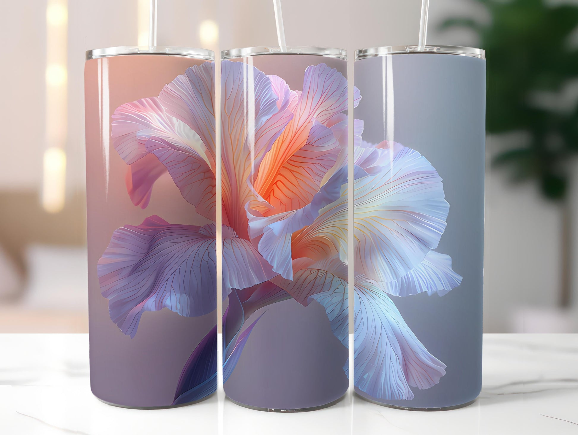 Pastel Flowers Tumbler Wrap - CraftNest - Digital Crafting and Art