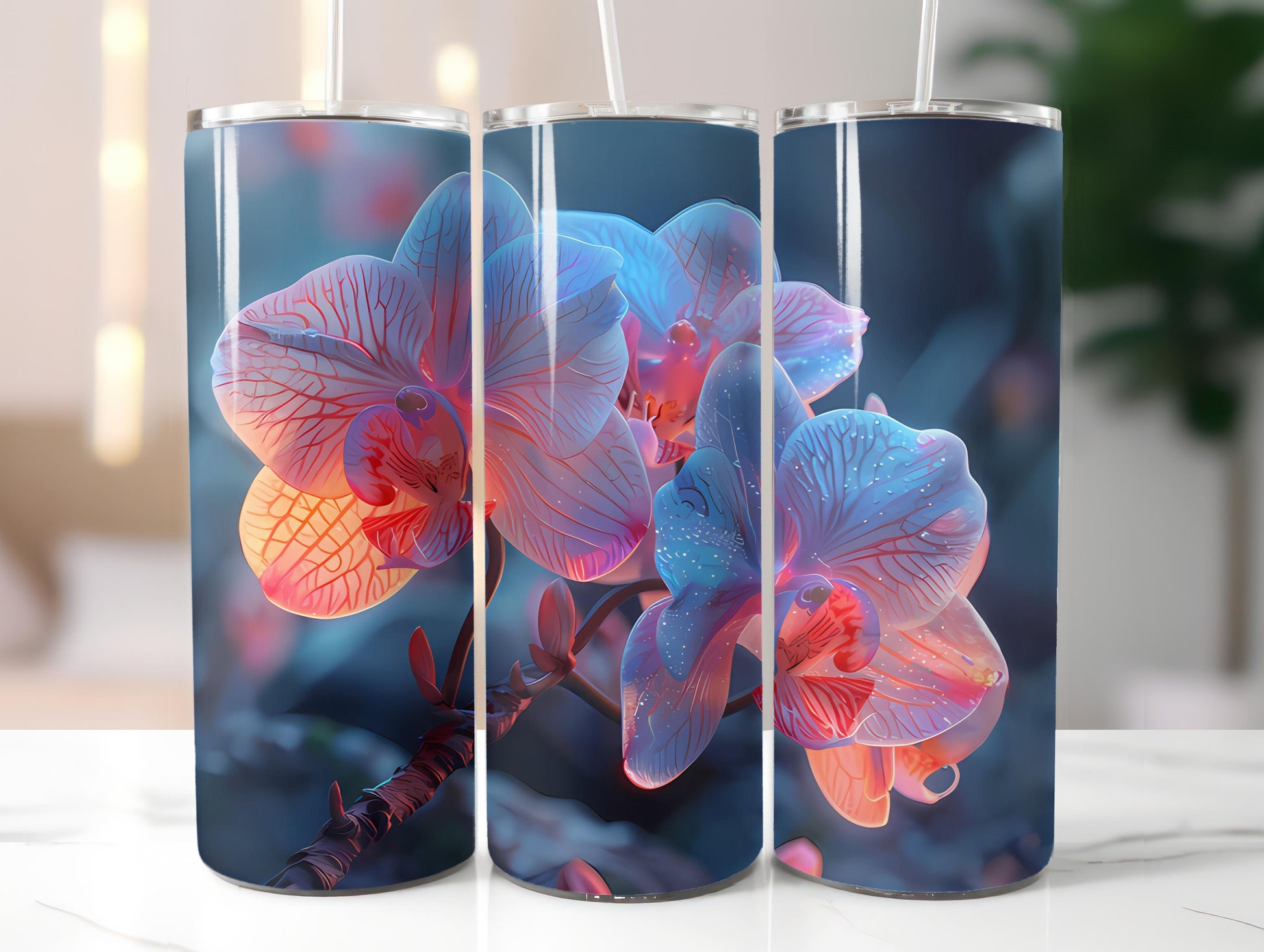 Pastel Flowers Tumbler Wrap - CraftNest - Digital Crafting and Art
