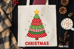 Patchwork Christmas Tree Holiday Clipart Bundle - CraftNest - Digital Crafting and Art