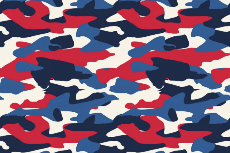 Patriotic Camo Seamless Digital Paper - CraftNest - Digital Crafting and Art