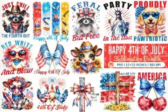 Patriotic Clipart Bundle for Creative Designs - CraftNest - Digital Crafting and Art