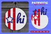 Patriotic Round Sign Laser Cut SVG Bundle