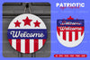 Patriotic Round Sign Laser Cut SVG Bundle