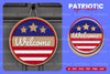 Patriotic Round Sign Laser Cut SVG Bundle