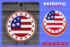 Patriotic Round Sign Laser Cut SVG Bundle