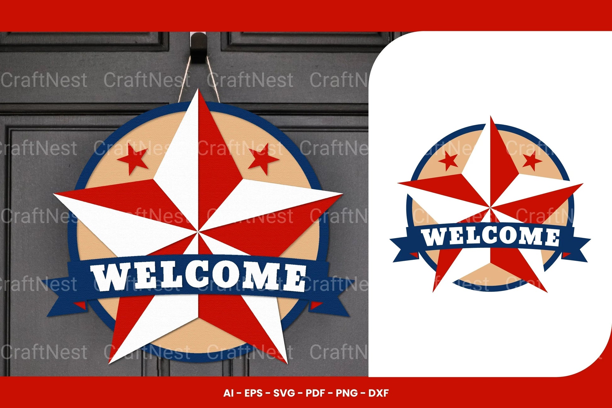 Patriotic Sign Laser Cut SVG Bundle - CraftNest - Digital Crafting and Art