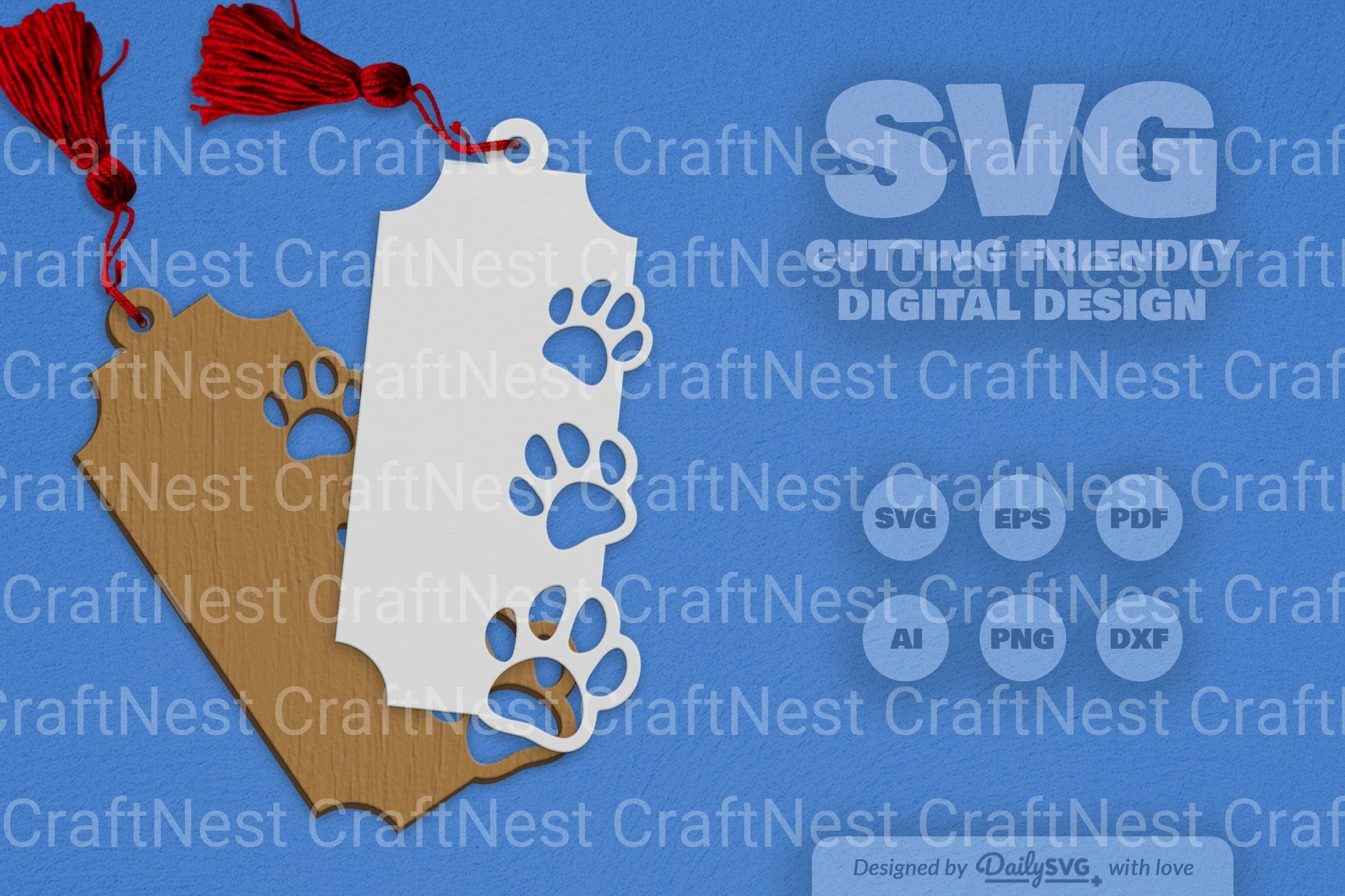 SVG Paw Print SVG Bundle for Crafts and Designs
