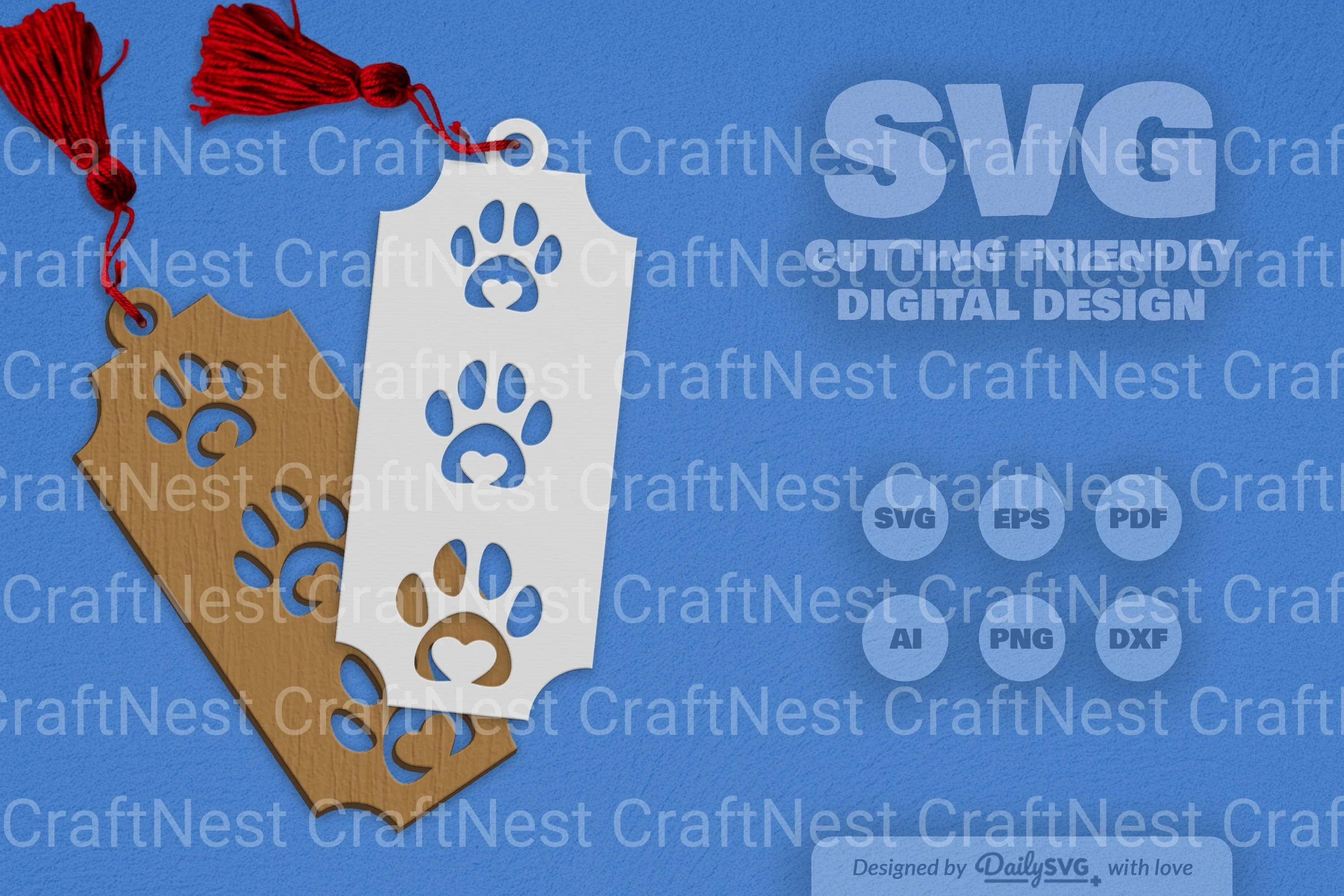 Paw SVG Bundle for Crafting