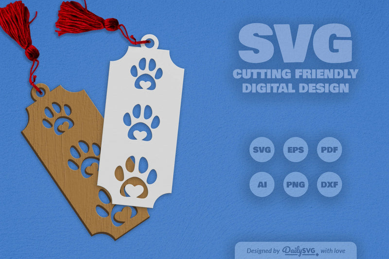 Paw SVG Bundle for Crafting 5 - CraftNest - Digital Crafting and Art