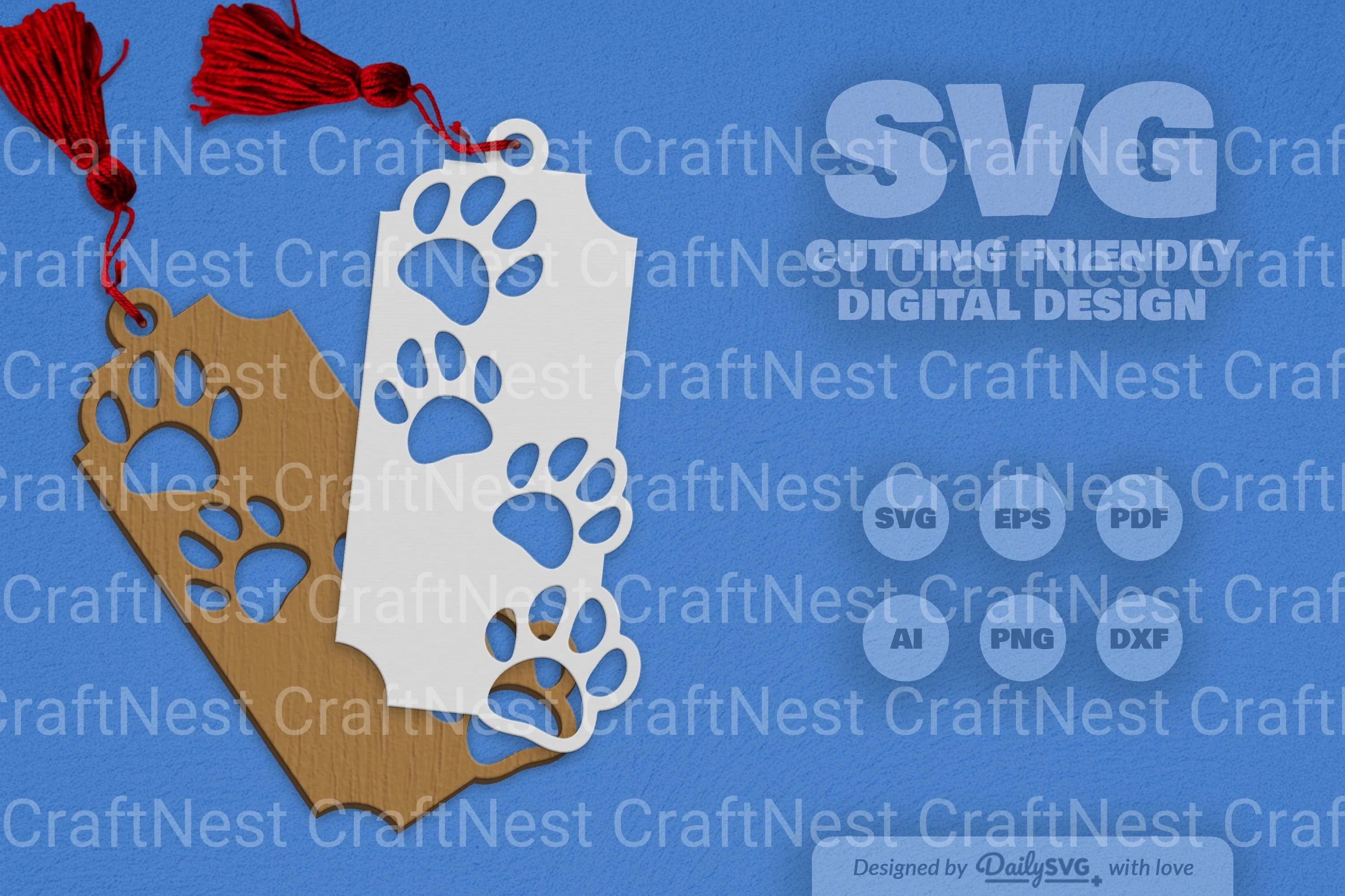 Paw Print SVG Bundle for Crafting