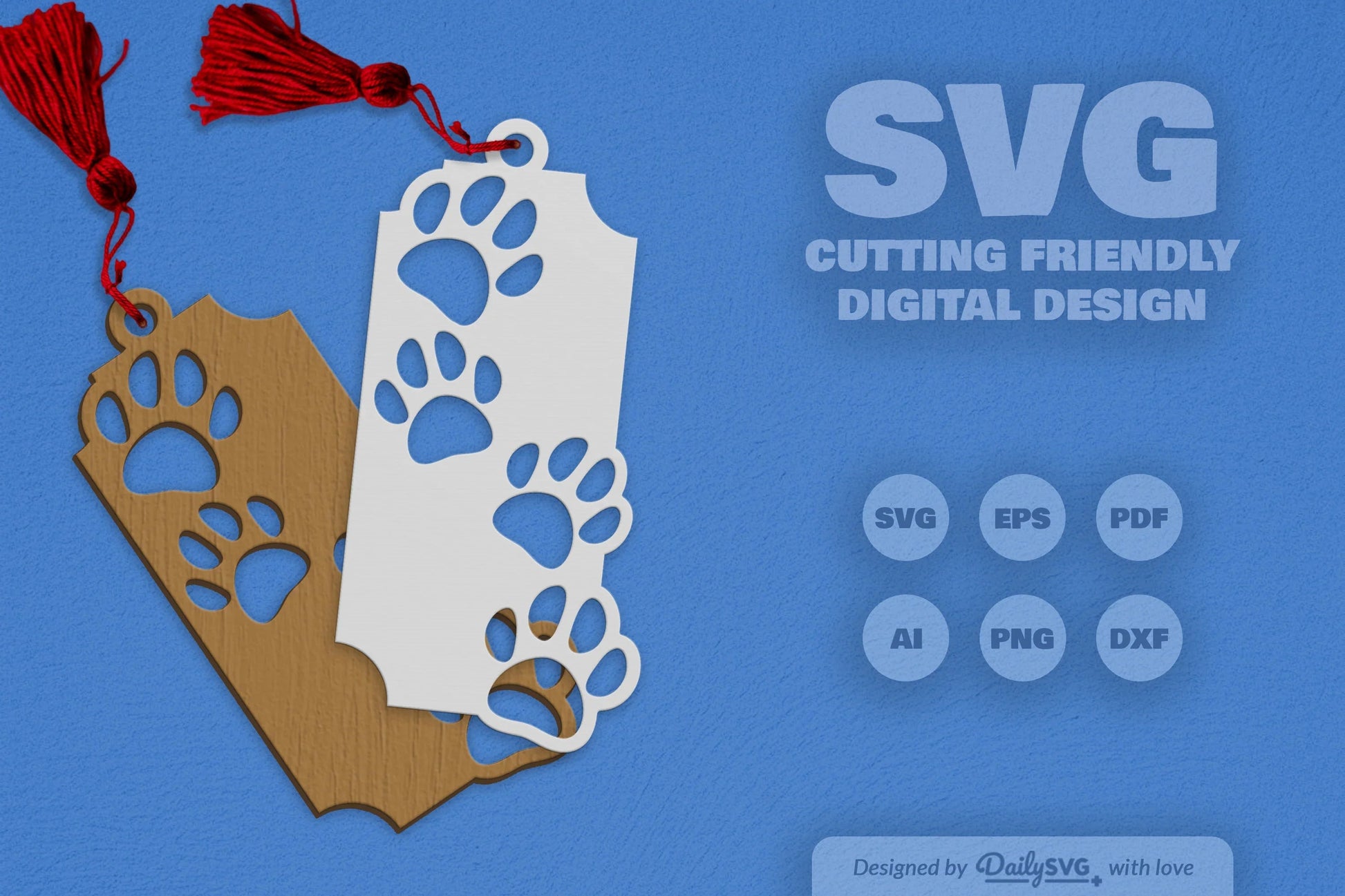 Paw Print SVG Bundle for Crafting - CraftNest - Digital Crafting and Art