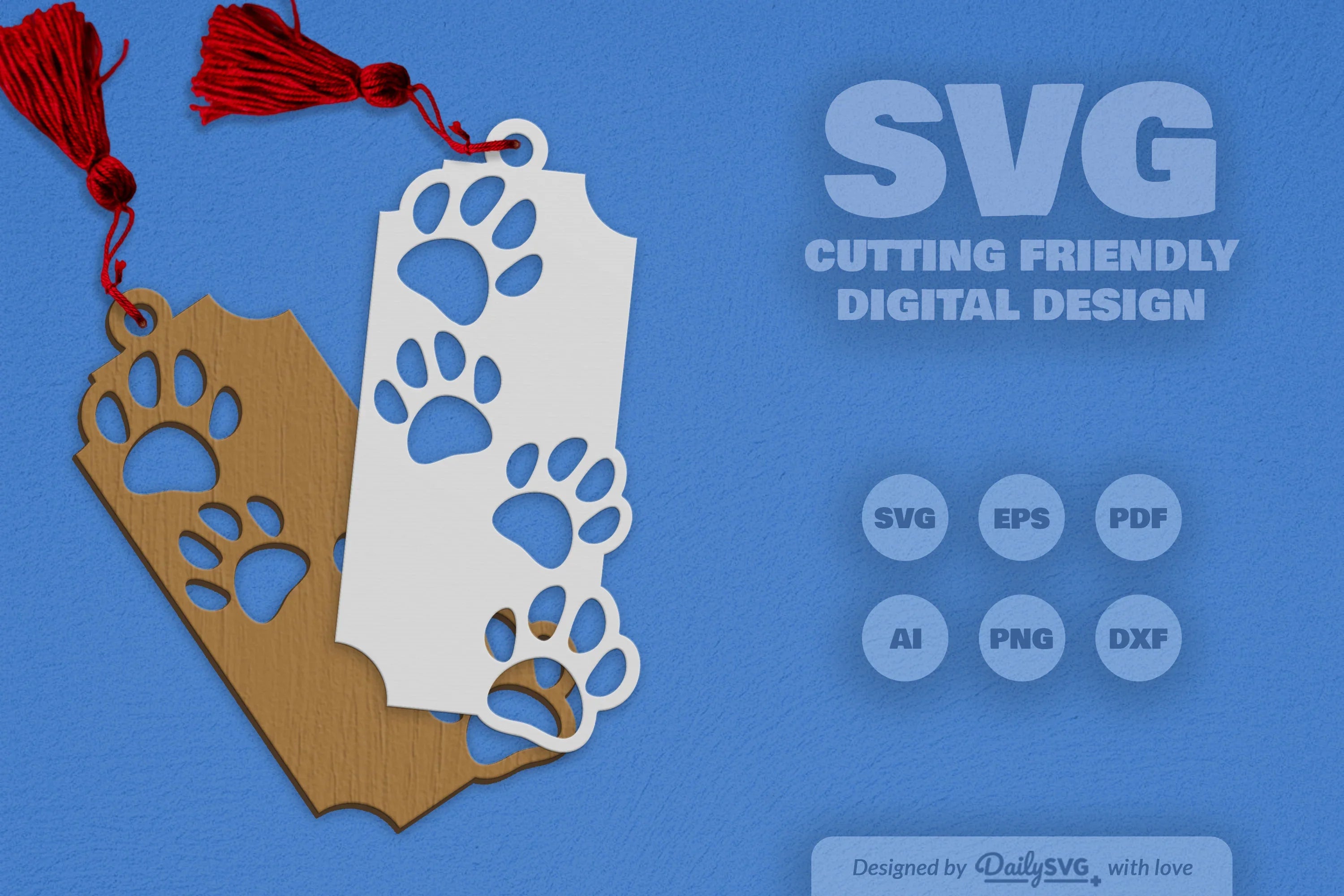 Paw Print SVG Bundle for Crafting - CraftNest - Digital Crafting and Art