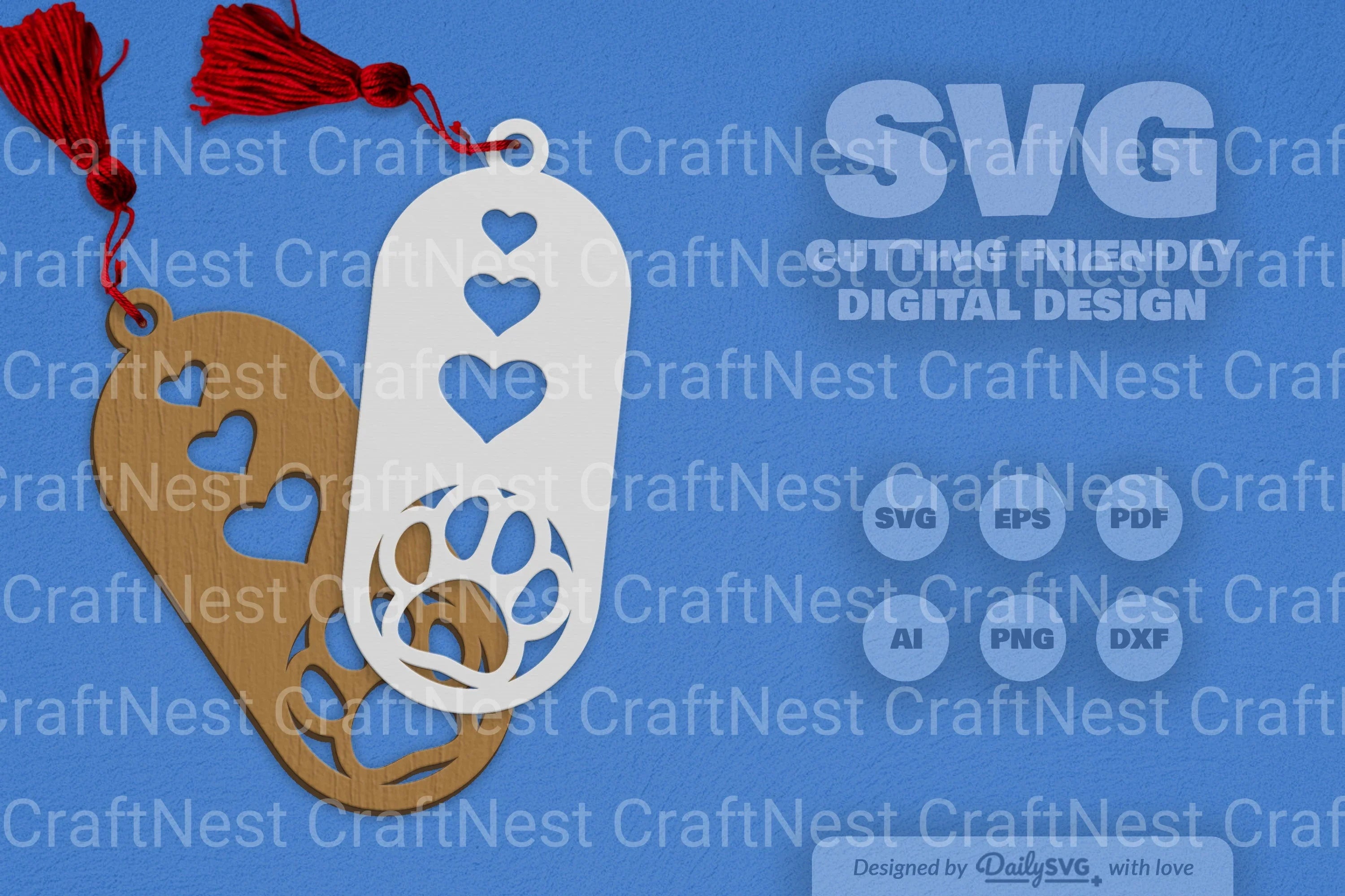 Paw SVG Bundle for Crafting