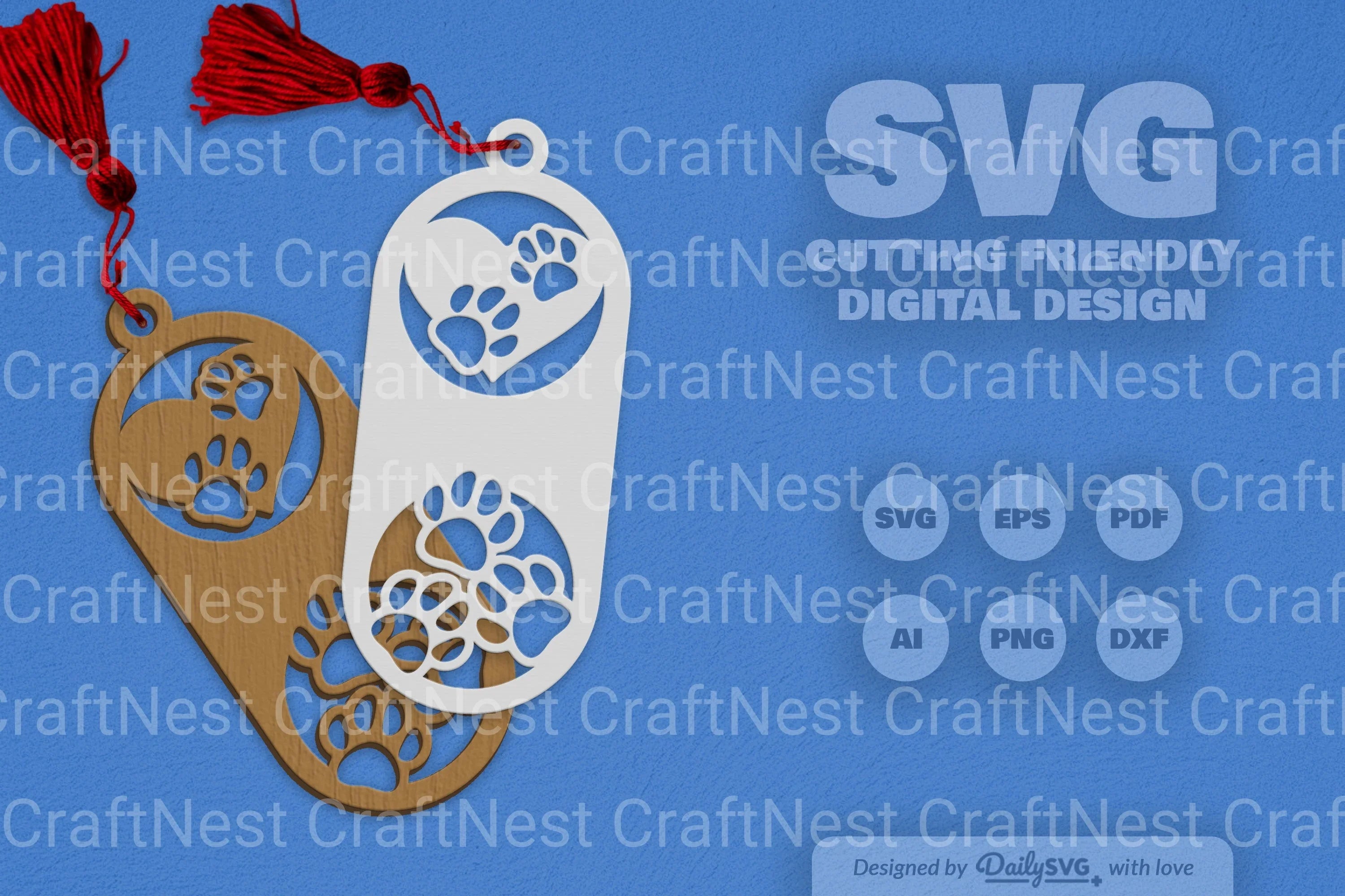 Paw SVG Bundle for Crafting